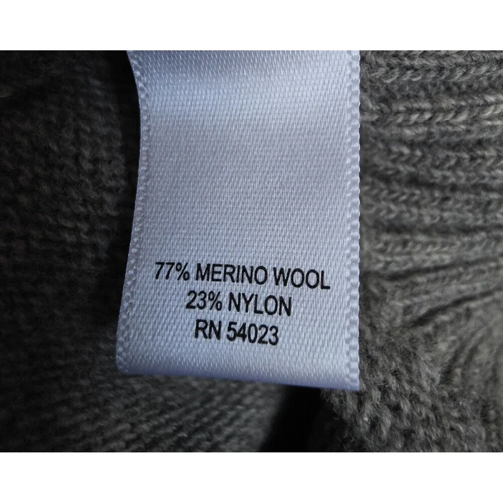 J Crew Wool Blend Gray Sweater Vest Pullover Sleeveless Size Large V Neck